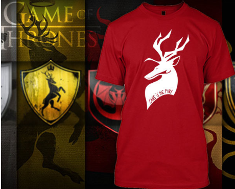 (TSGT-048) ΜΠΛΟΥΖΑΚΙ TSHIRT GAME OF THRONES OUR IS THE FURY RED