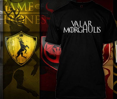 (TSGT-050) ΜΠΛΟΥΖΑΚΙ TSHIRT GAME OF THRONES VALAR MORGULIS BLACK