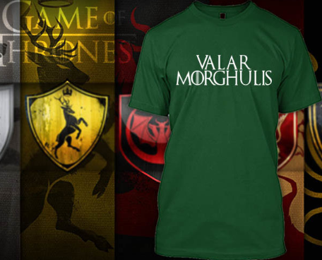 (TSGT-052) ΜΠΛΟΥΖΑΚΙ TSHIRT GAME OF THRONES VALAR MORGULIS GREEN