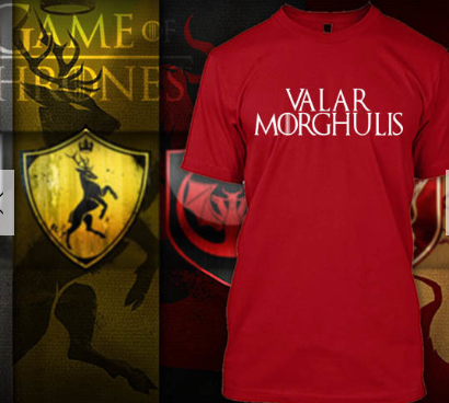 (TSGT-053) ΜΠΛΟΥΖΑΚΙ TSHIRT GAME OF THRONES VALAR MORGULIS RED