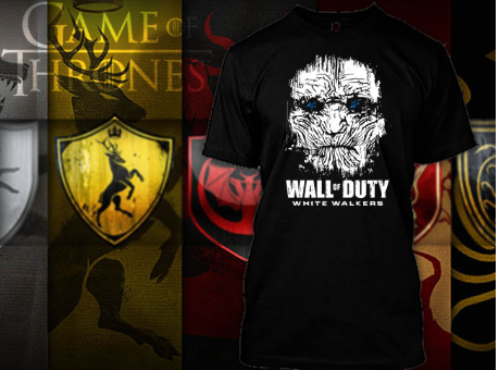 (TSGT-055) ΜΠΛΟΥΖΑΚΙ TSHIRT GAME OF THRONES WHITE WALKERS BLACK