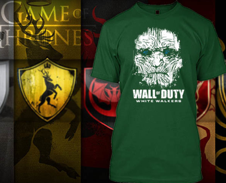 (TSGT-057) ΜΠΛΟΥΖΑΚΙ TSHIRT GAME OF THRONES WHITE WALKERS GREEN