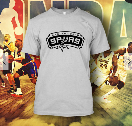 (TSNB-040 ΜΠΛΟΥΖΑΚΙ TSHIRT NBA SAN ANTONIO SPURS WHITE
