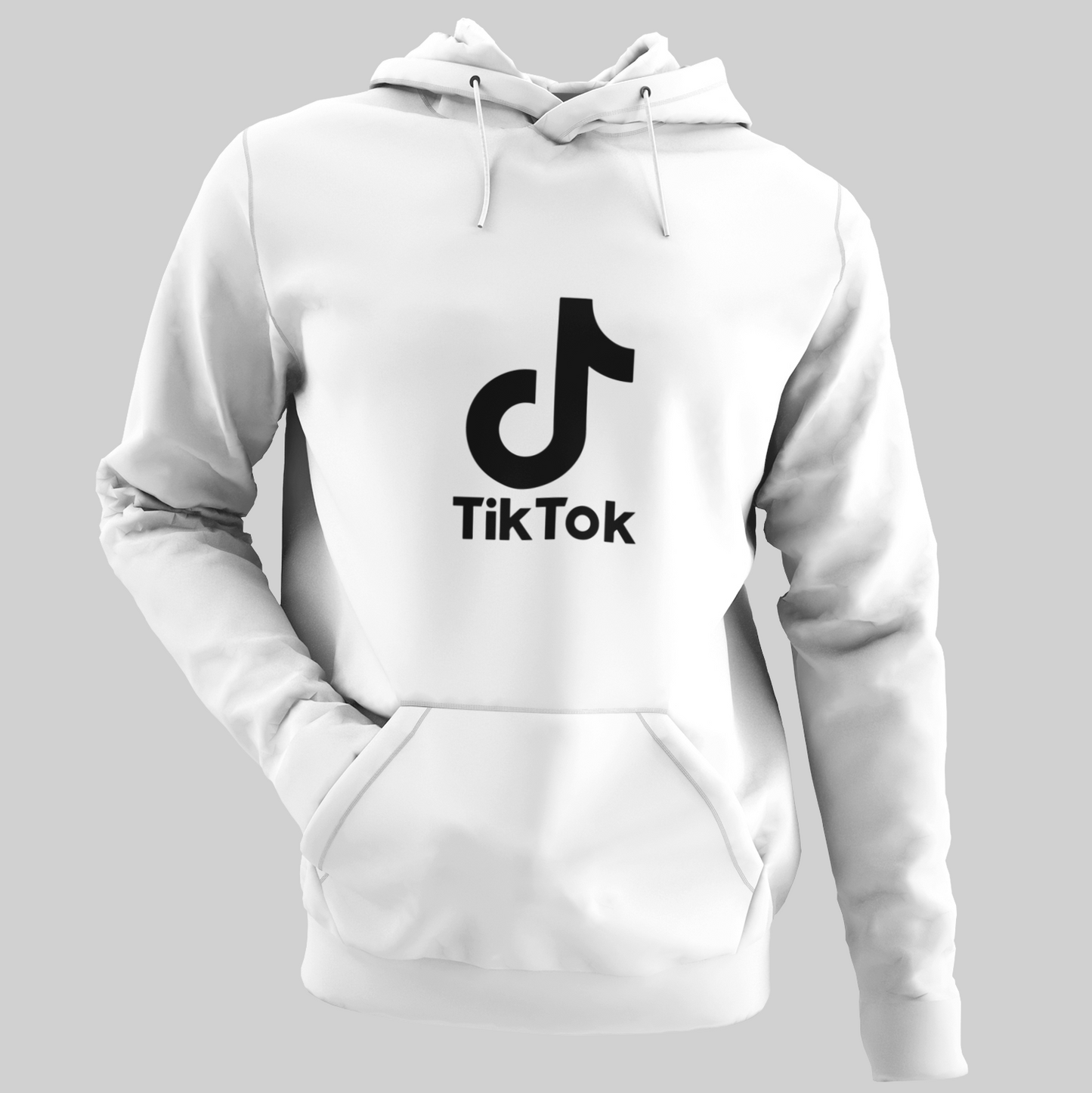 TIK TOK Tie Dye Λευκό Φούτερ