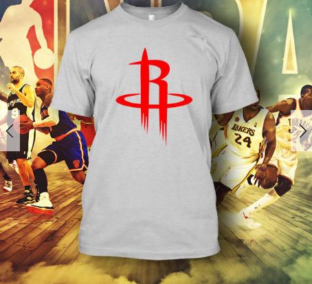 (TSNB-044 ΜΠΛΟΥΖΑΚΙ TSHIRT NBA HOUSTON ROCKETS WHITE