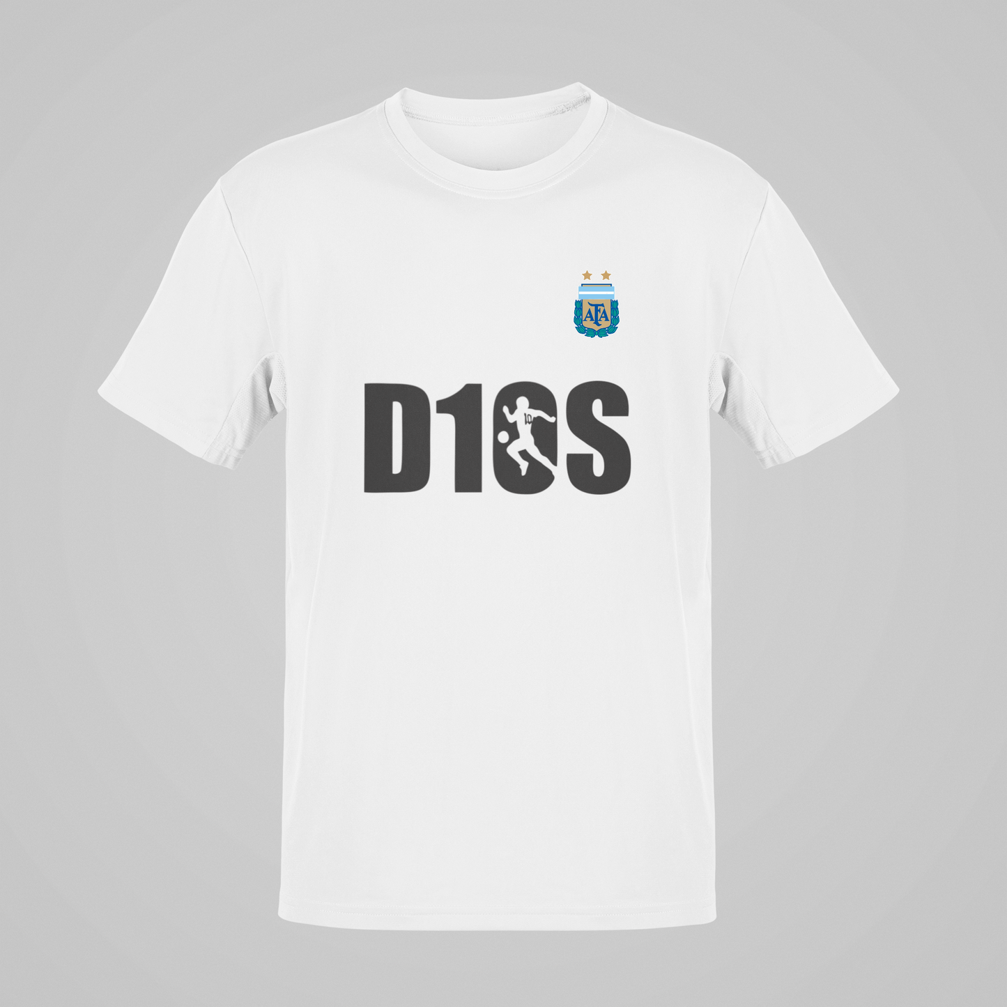 Αργεντινή ομάδα D10S Μάυρο Logo Λευκό T-shirt