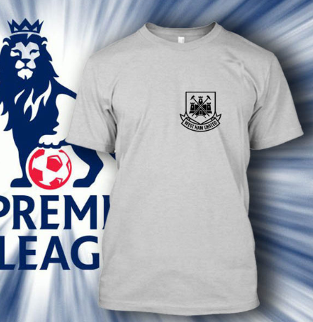 (TSPL-064) ΜΠΛΟΥΖΑΚΙ TSHIRT PREMIER LEAGUE WEST HAM GREY