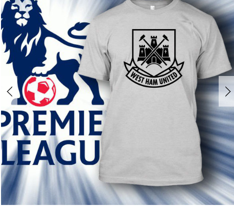 (TSPL-061) ΜΠΛΟΥΖΑΚΙ TSHIRT PREMIER LEAGUE WEST HAM WHITE