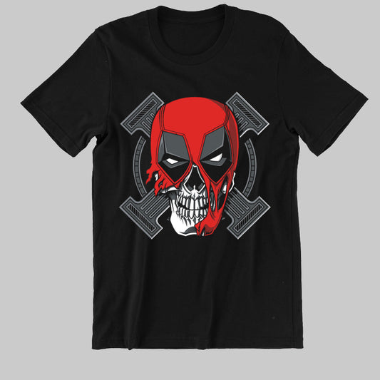 T-Shirt Superheroes Deadpool Skull