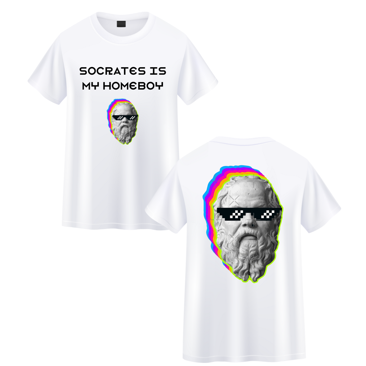 T-shirt Memes Socrates is my Homeboy