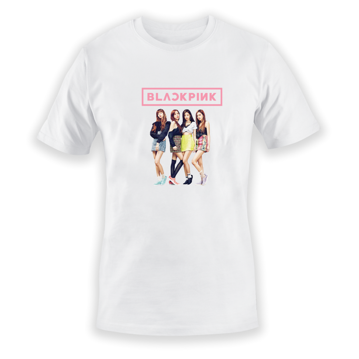 Black Pink Girls Τshirt Λευκό