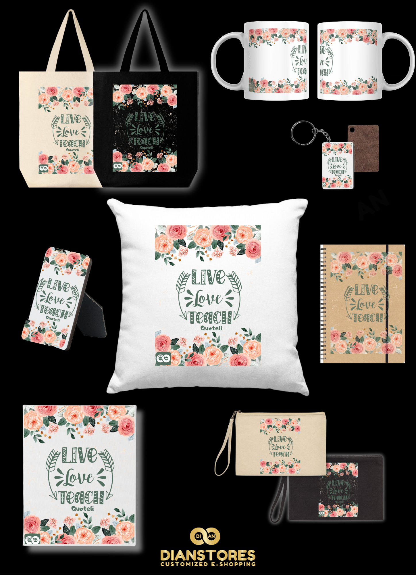 Δώρα για δασκάλες «Floral Best Teacher Ever»