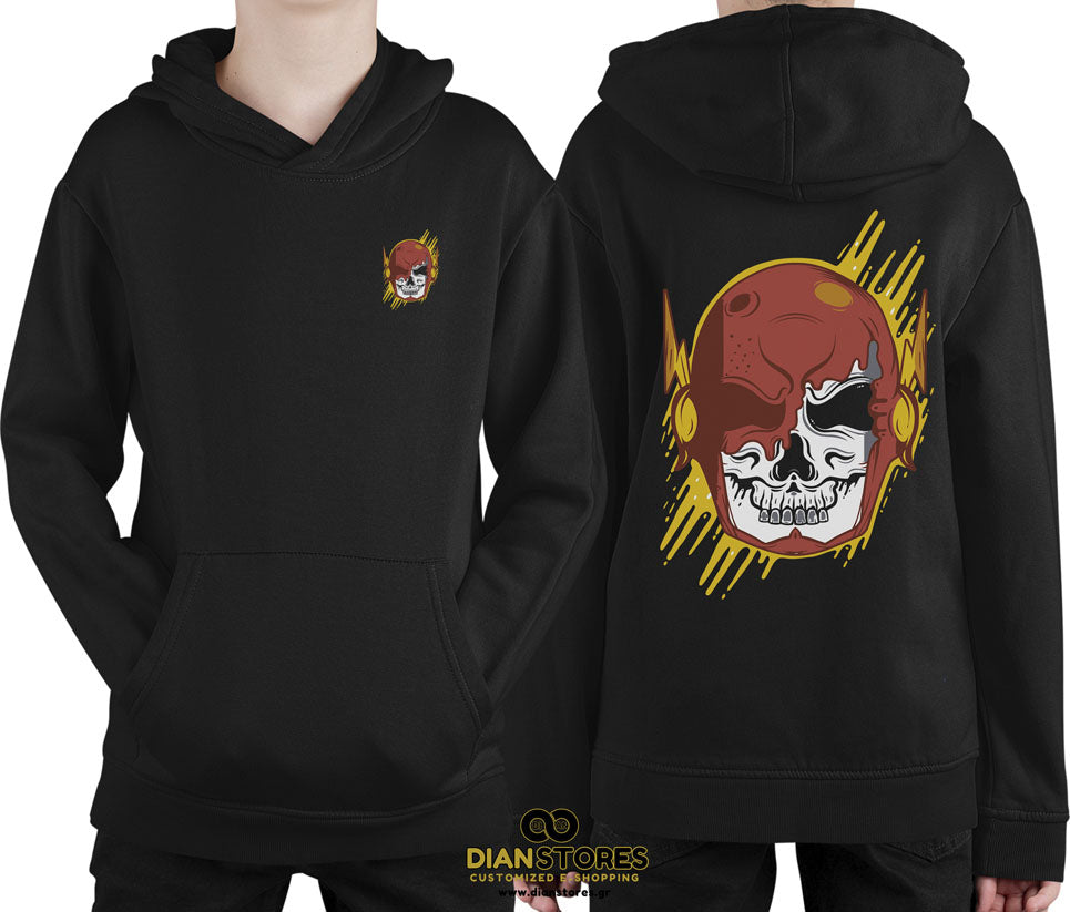 Φούτερ με κουκούλα Flash Skull