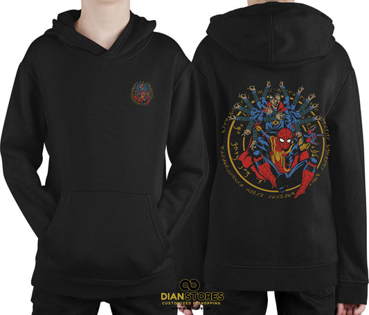 Φούτερ με κουκούλα Doctor Strange and Spider-Man