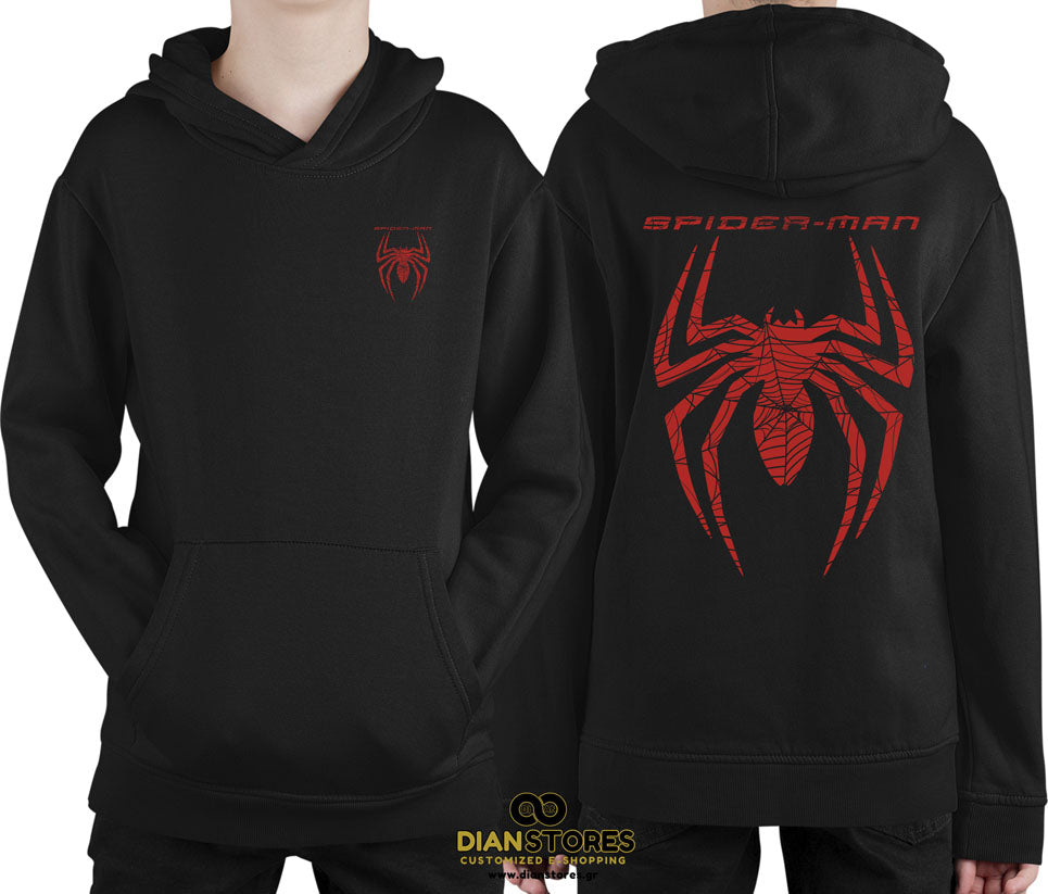 Φούτερ με κουκούλα Spiderman