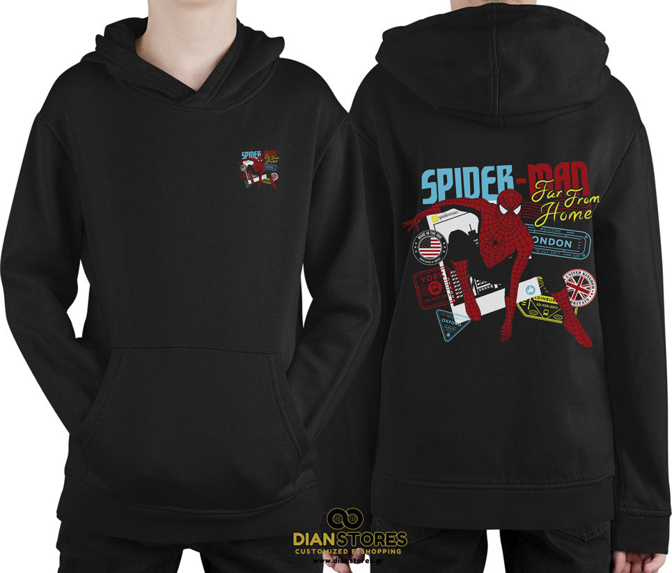 Φούτερ με κουκούλα Spiderman