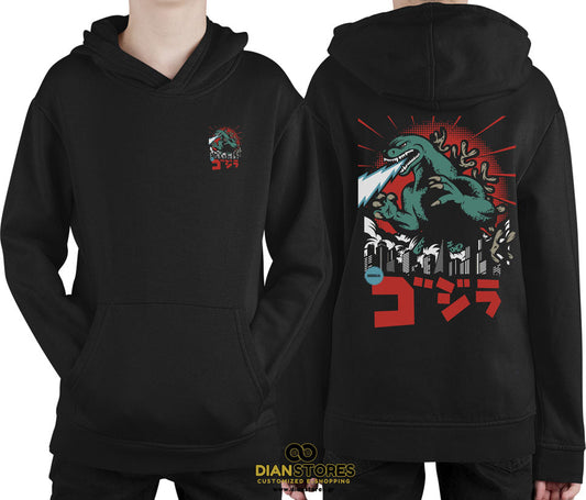Φούτερ με κουκούλα Godzilla