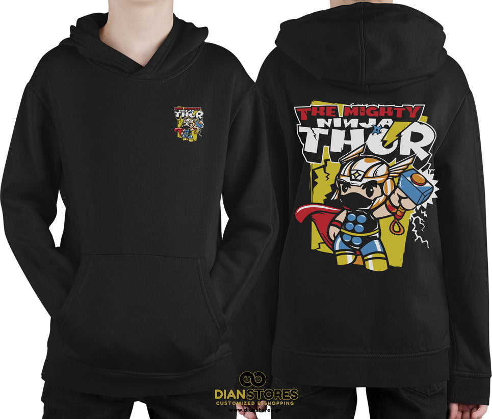 Φούτερ με κουκούλα The Mighty Ninja Thor