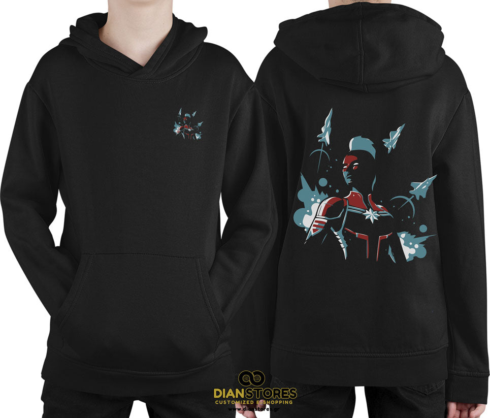 Φούτερ με κουκούλα Captain Marvel