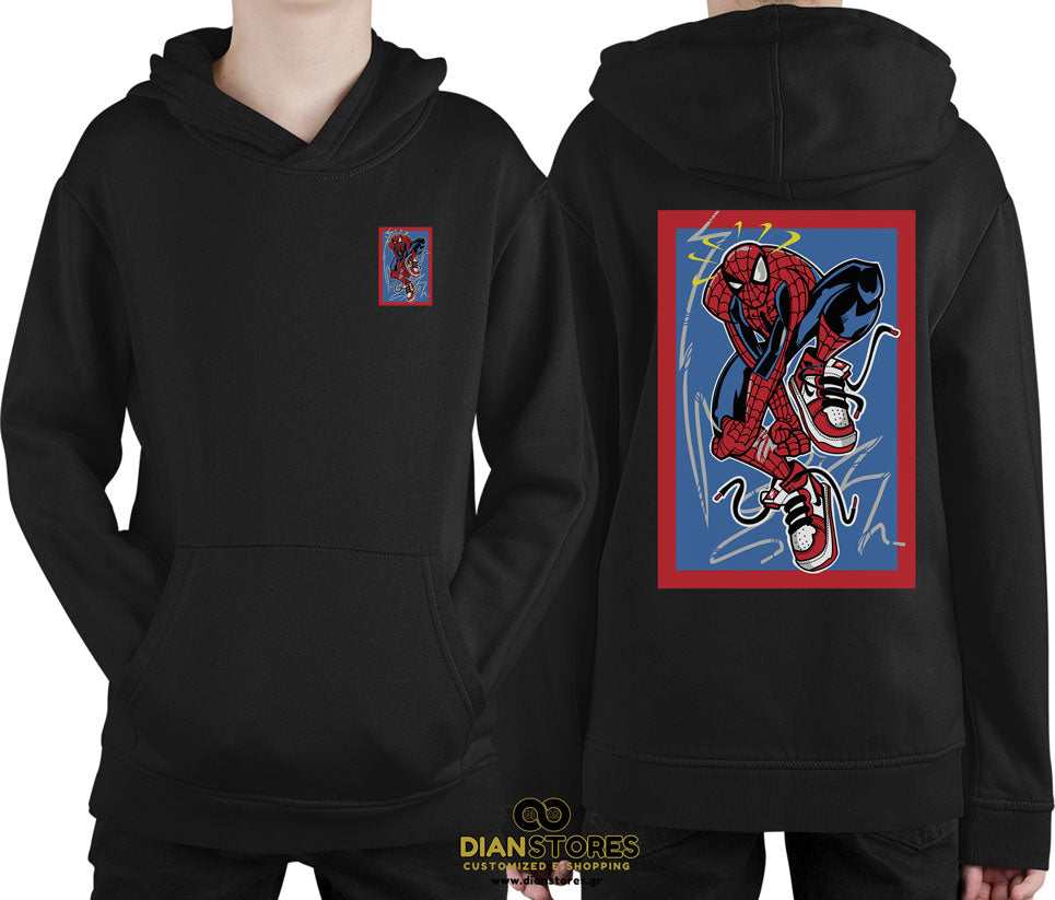 Φούτερ με κουκούλα Spiderman