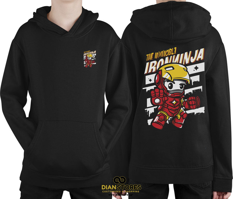 Φούτερ με κουκούλα Iron Ninja