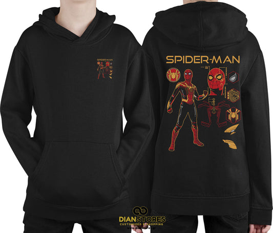 Φούτερ με κουκούλα Spiderman & Villans