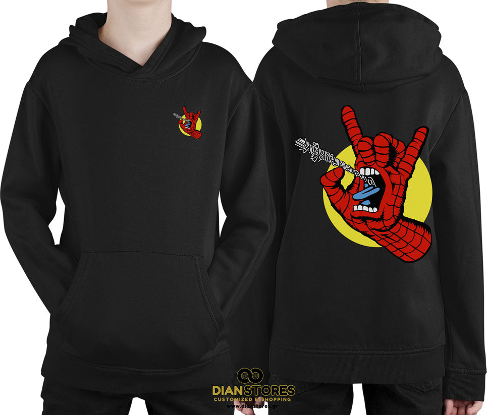 Φούτερ με κουκούλα Spiderman