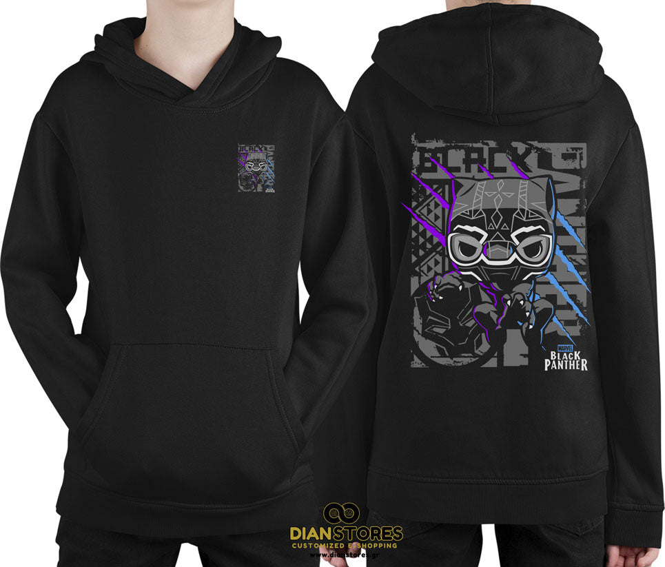 Φούτερ με κουκούλα Black Panther