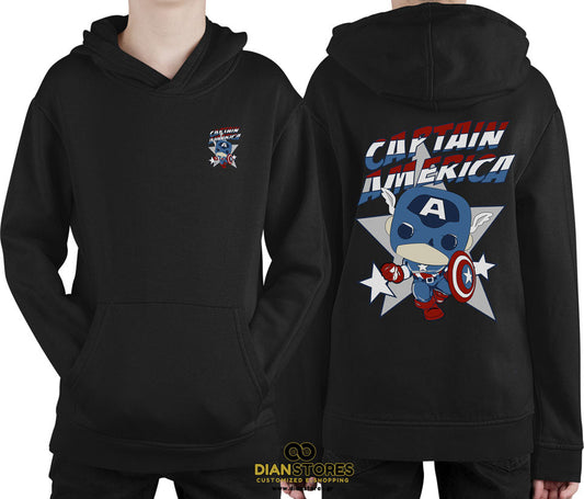 Φούτερ με κουκούλα Captain America