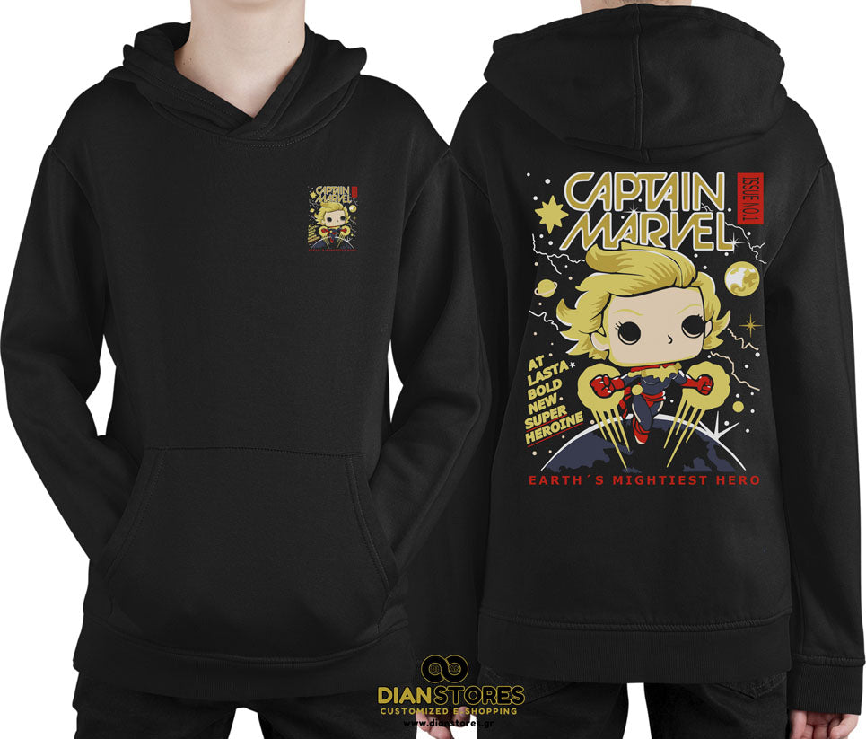 Φούτερ με κουκούλα Captain Marvel