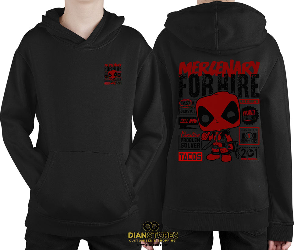 Φούτερ με κουκούλα Deadpool