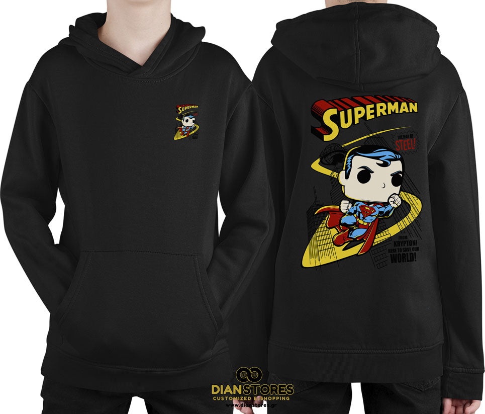 Φούτερ με κουκούλα Superman
