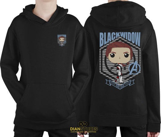 Φούτερ με κουκούλα Black Widow