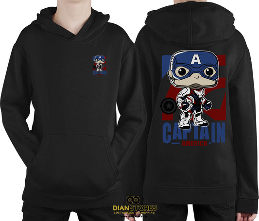 Φούτερ με κουκούλα Captain America
