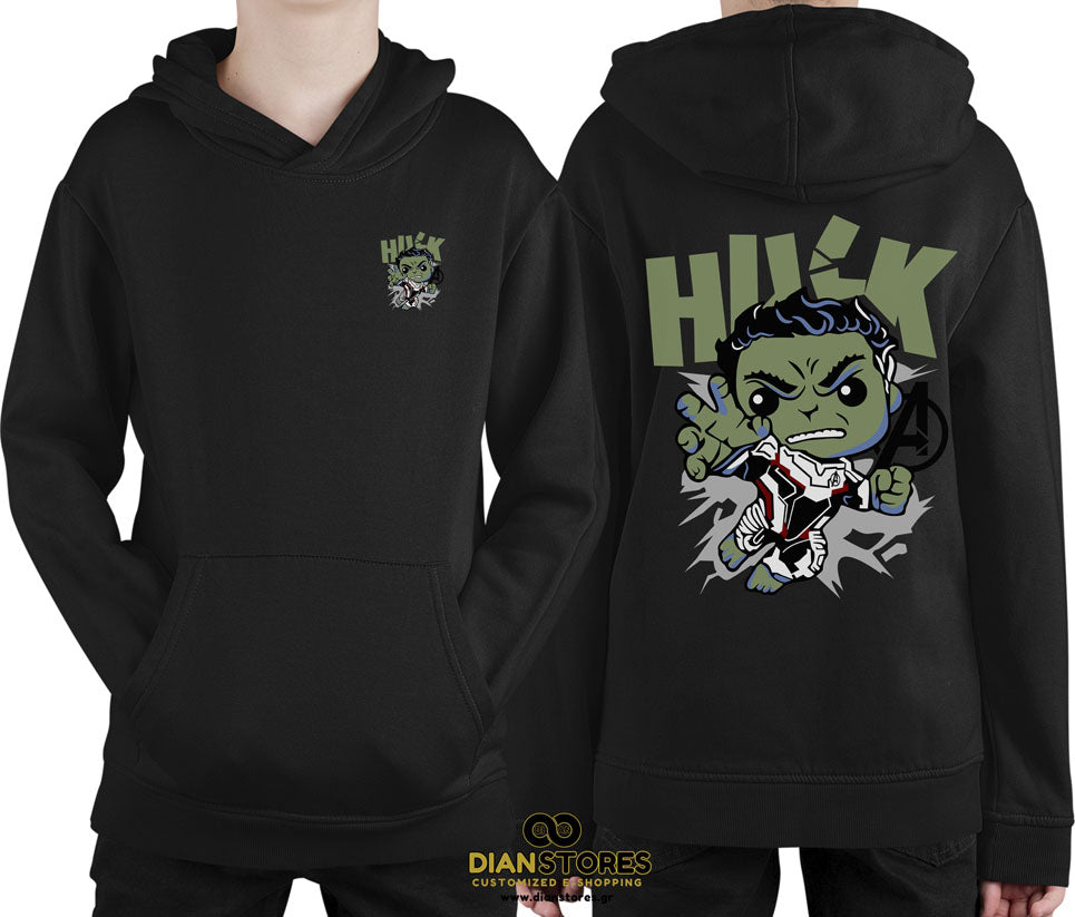 Φούτερ με κουκούλα Hulk