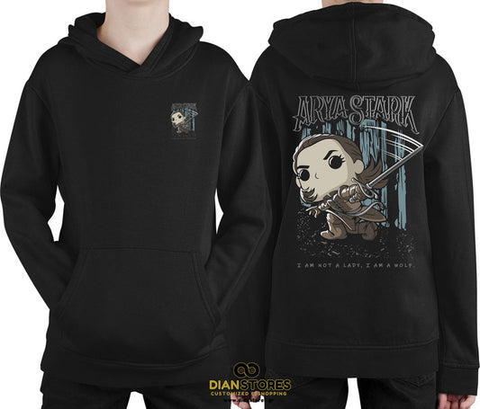 Φούτερ με κουκούλα Arya Stark-Game Of Thrones