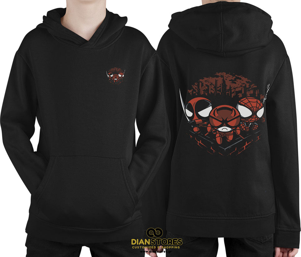 Φούτερ με κουκούλα Deadpool,Daredevil,Spiderman