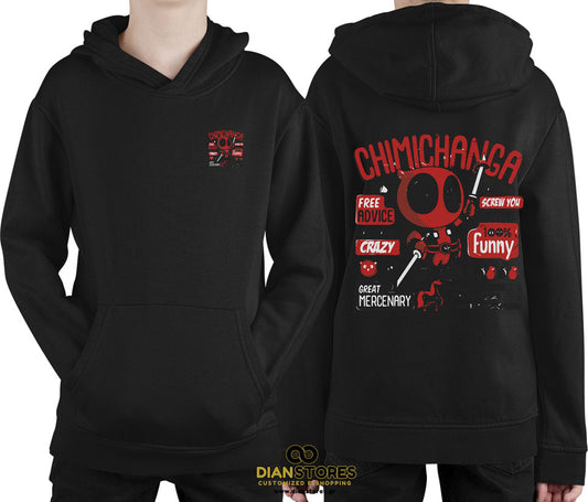 Φούτερ με κουκούλα Deadpool Chimichanga