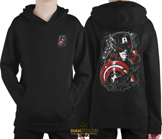 Φούτερ με κουκούλα Captain America