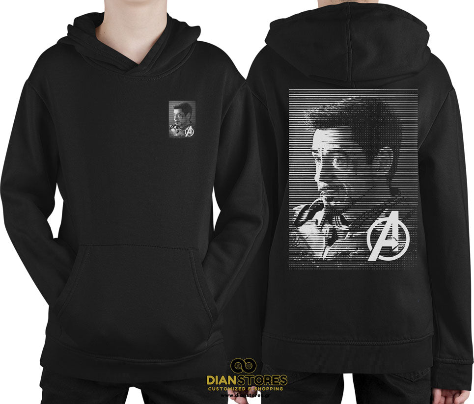 Φούτερ με κουκούλα Tony Stark Iron Man