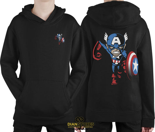 Φούτερ με κουκούλα Captain America