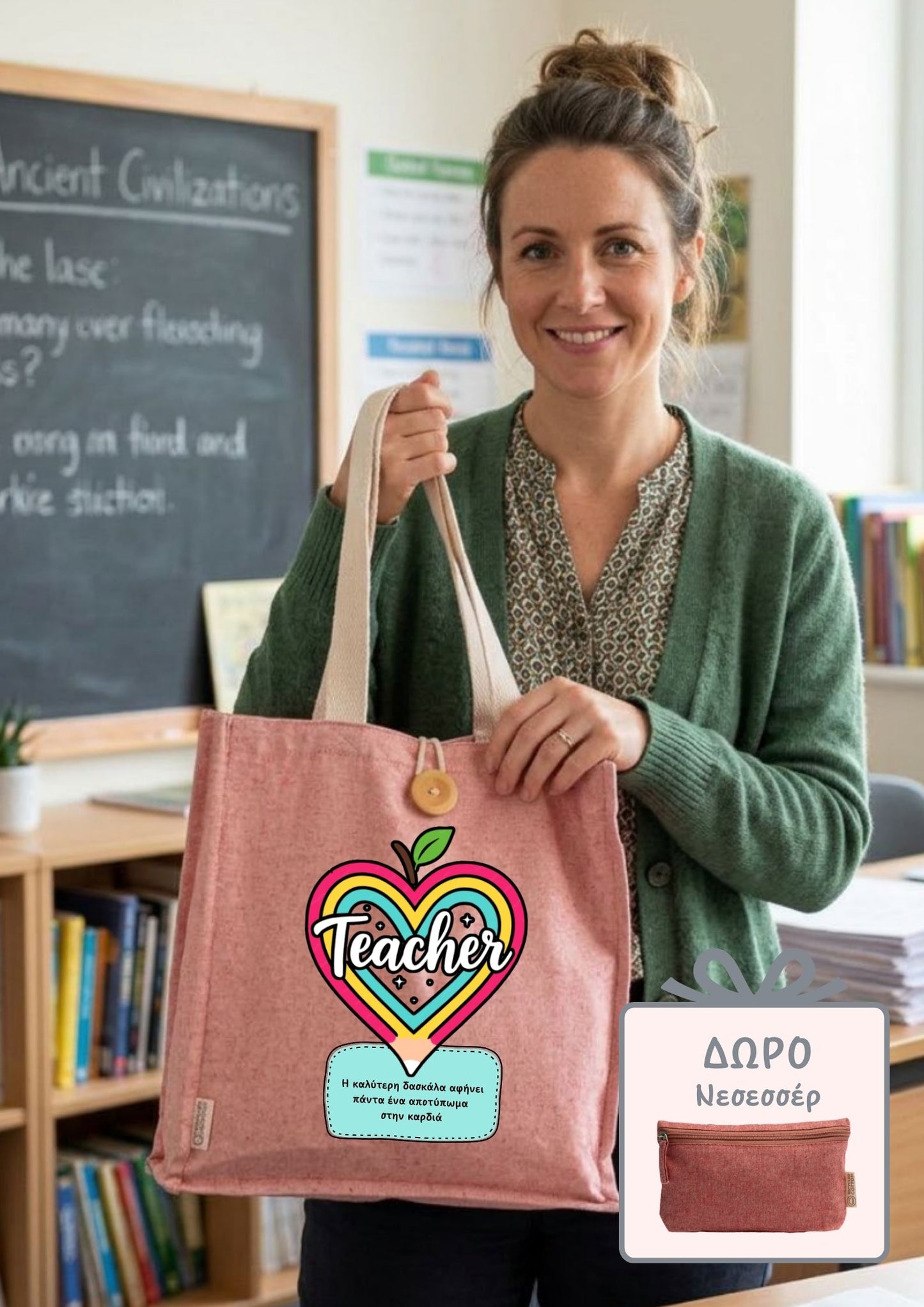 Totebag για δασκάλες