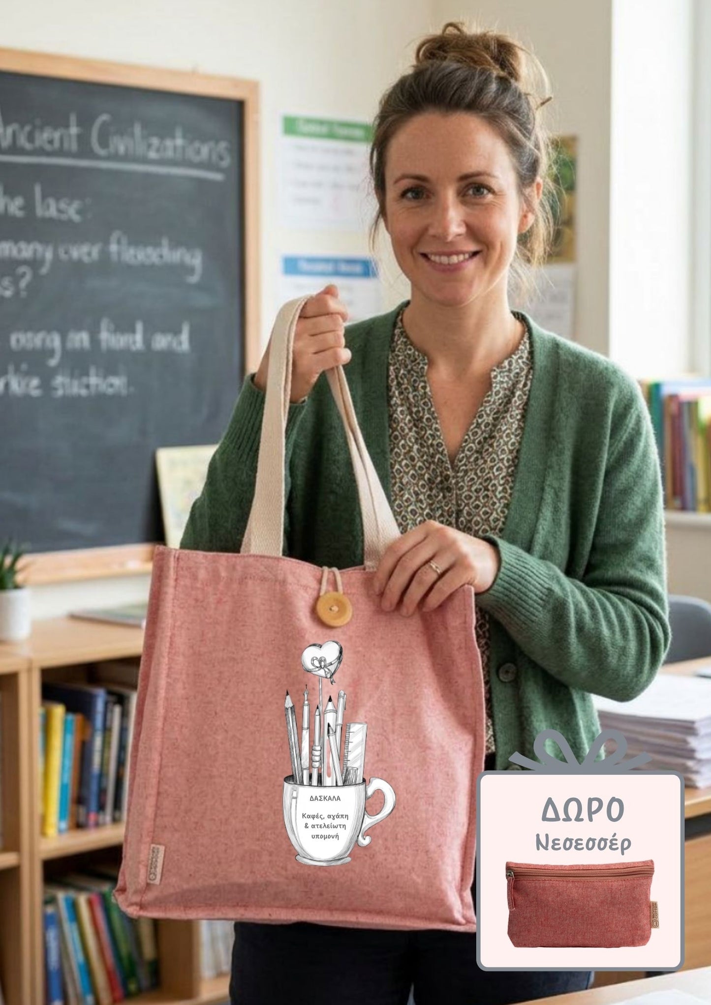 Totebag για δασκαλες