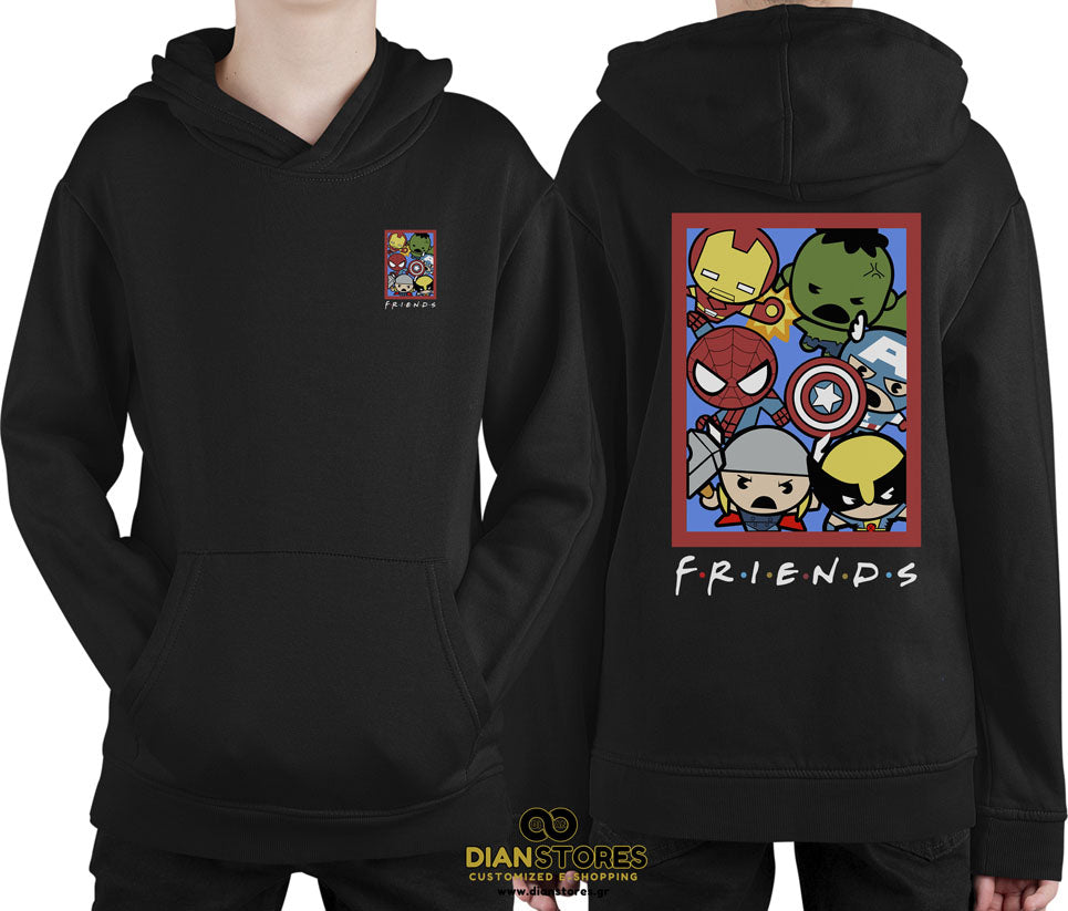 Φούτερ με κουκούλα Marvel Friends