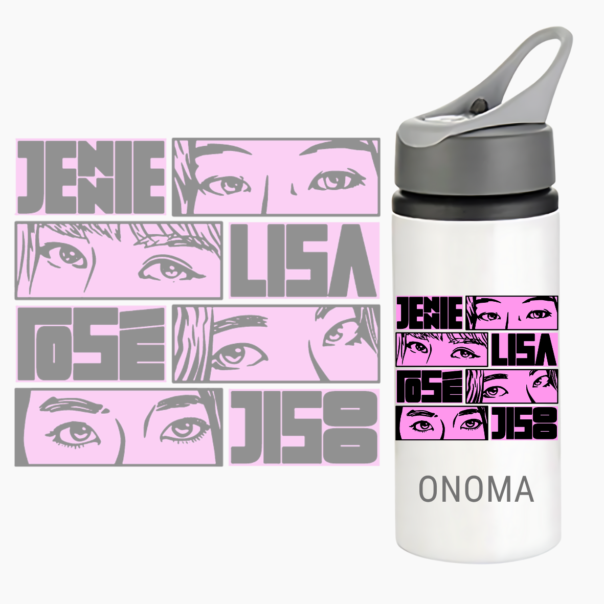 Παγούρι Black Pink