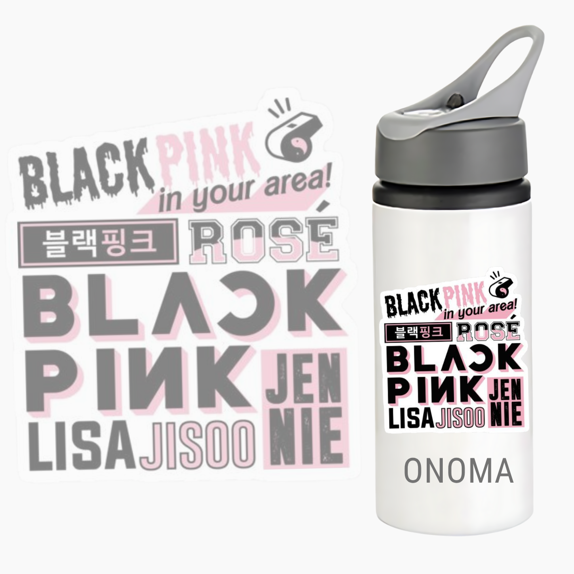 Παγούρι Black Pink