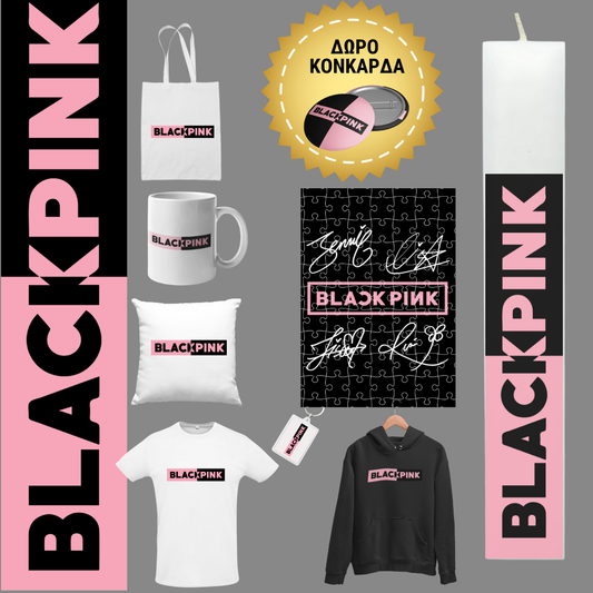 Λαμπάδα Black Pink - Logo 