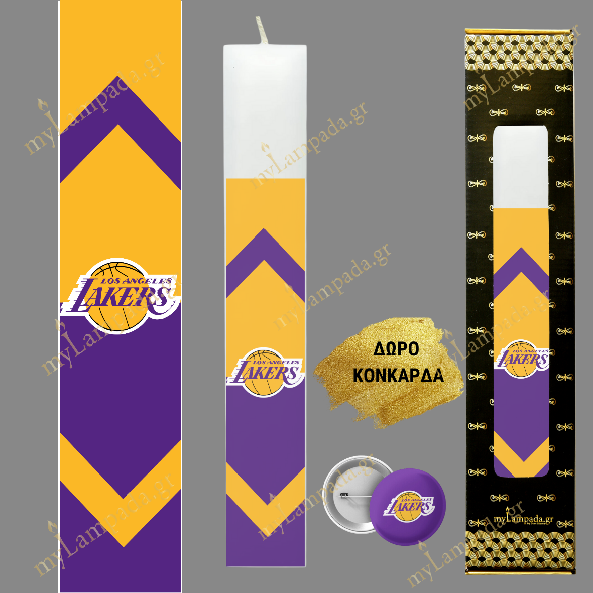 Λαμπάδα LA Lakers ΜΠΑΣΚΕΤ ΟΜΑΔΑ