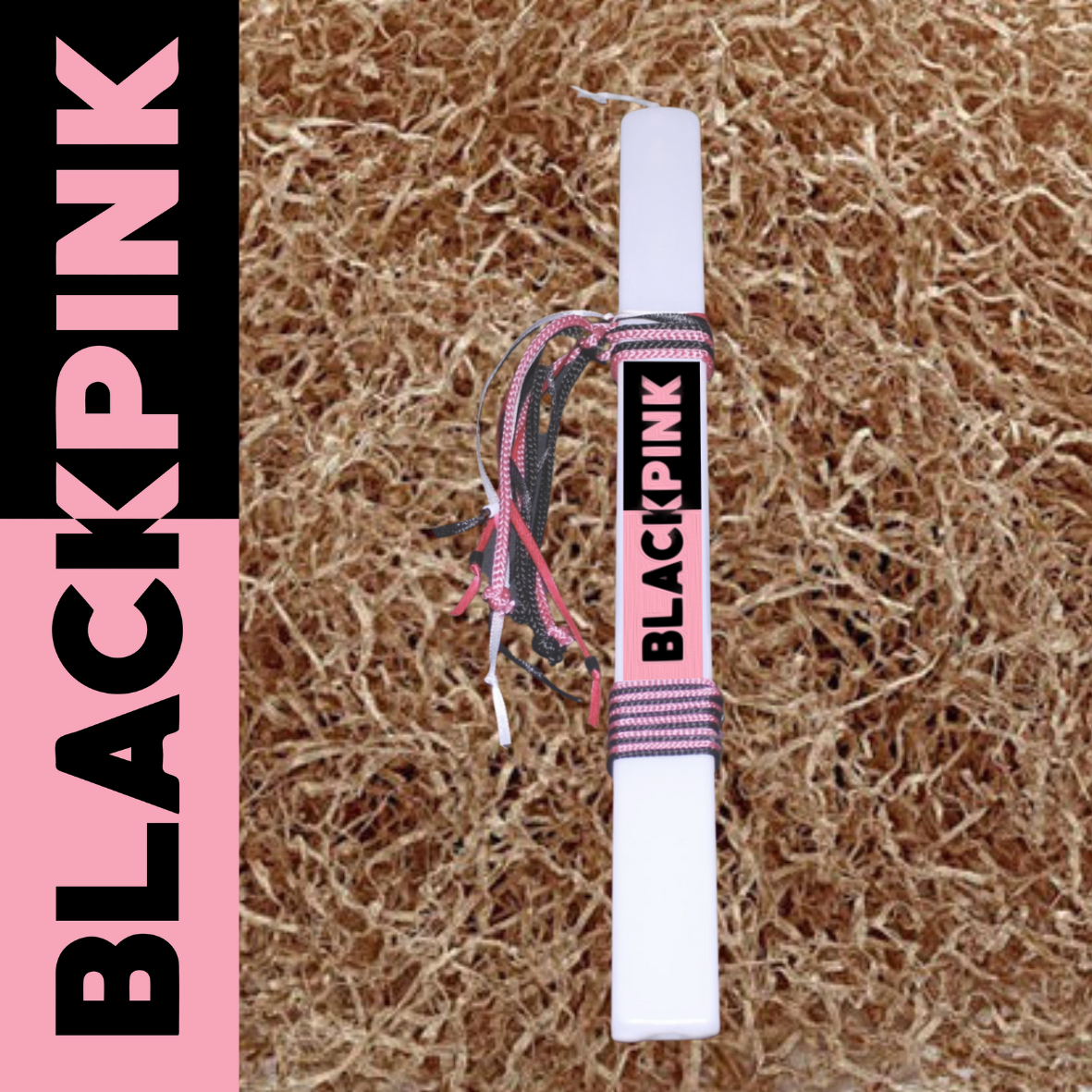 Λαμπάδα Black Pink - Logo