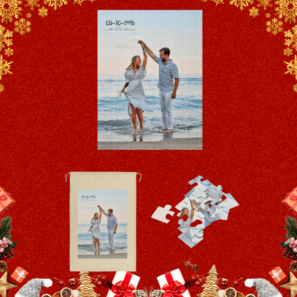 Puzzle σε κομμάτια & πουγκί με φωτογραφία